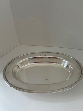 Rogers Bros. Silver plated oval serving platter Vintage Arcadia pattern